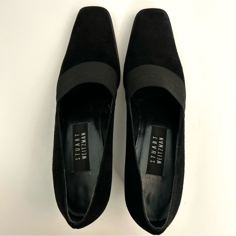 Stuart Weitzman VIntage Block heel, Square Toe Pump, size 10 AA - Picture 3 of 12